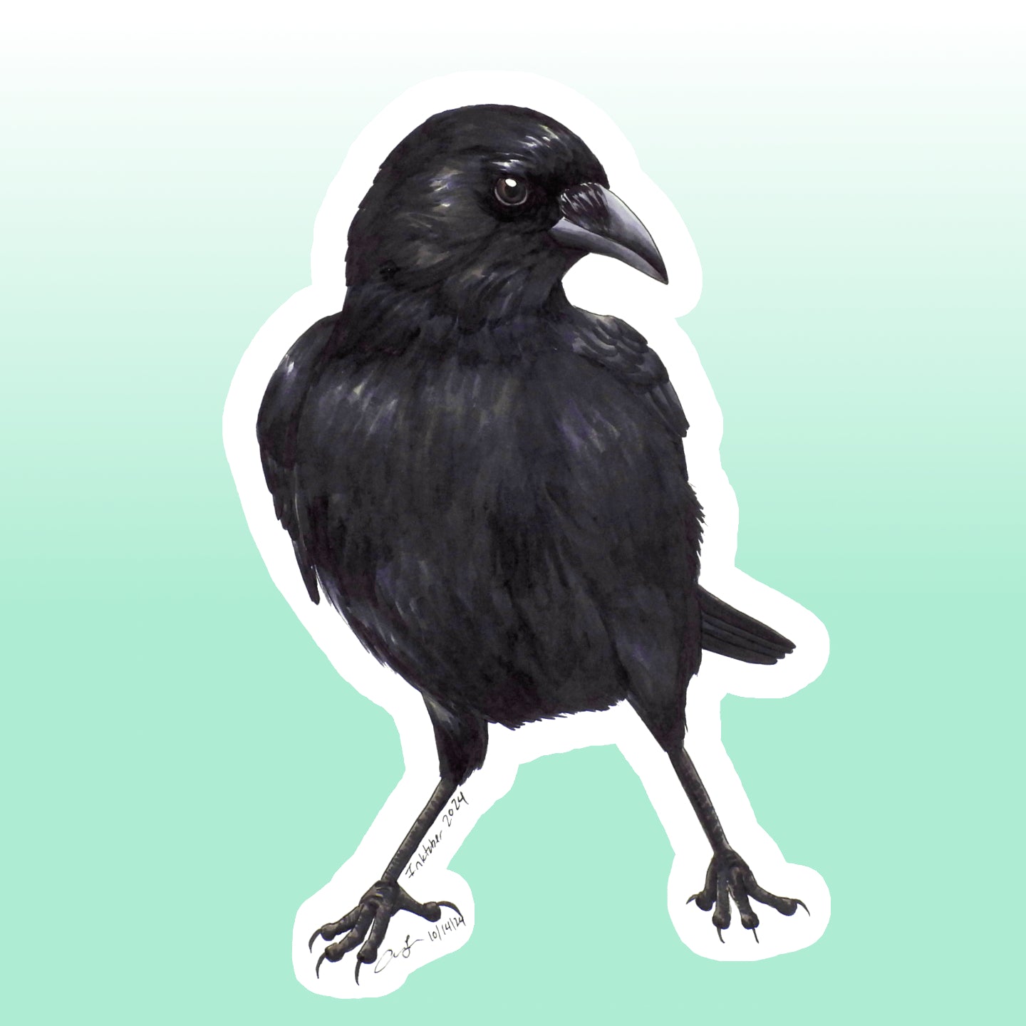 American Crow Sticker
