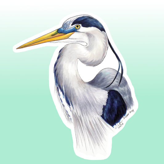 Sticker: Great Blue Heron
