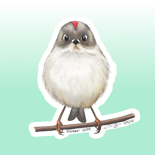 Sticker: Ruby-crowned Kinglet