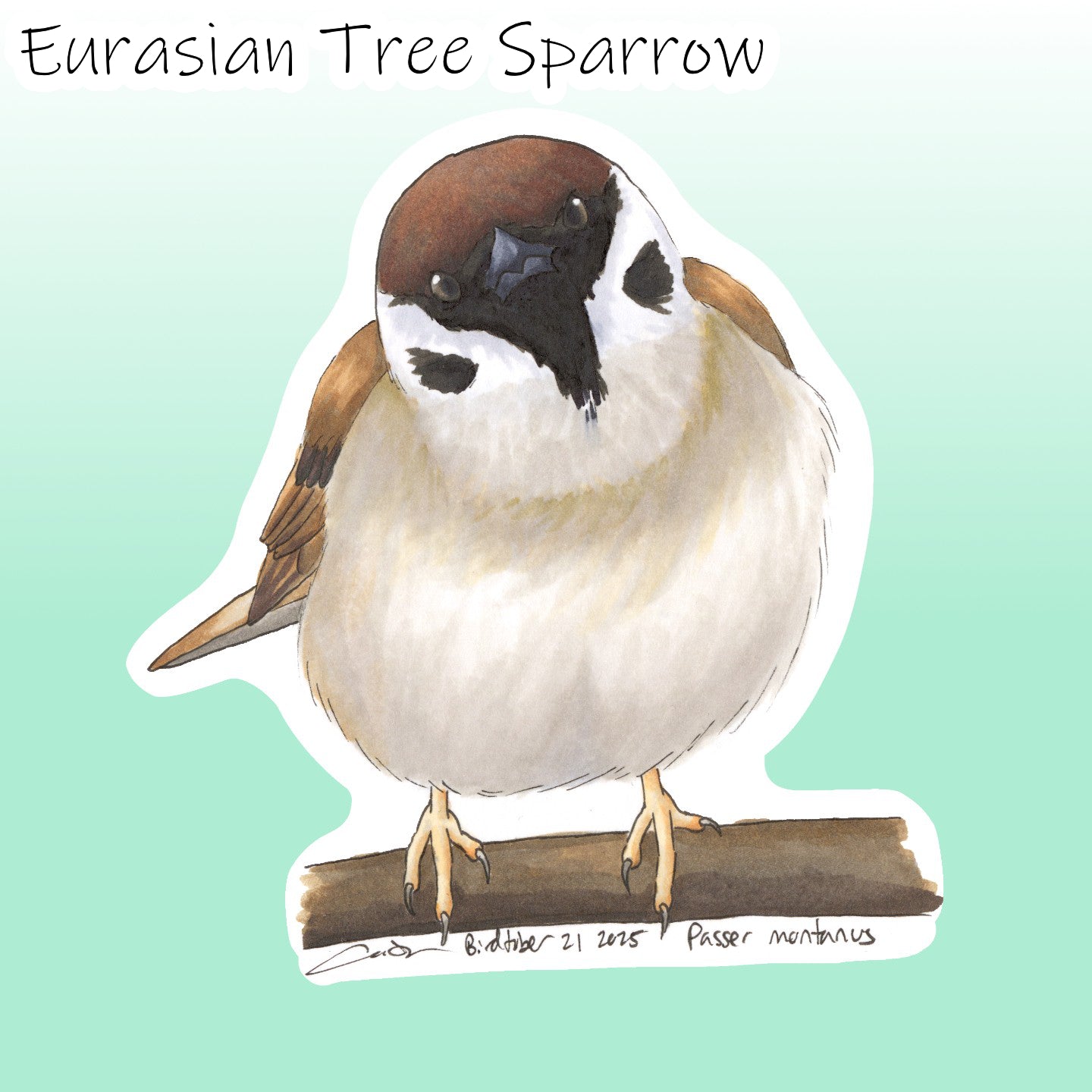 Birdtober 2025 Stickers