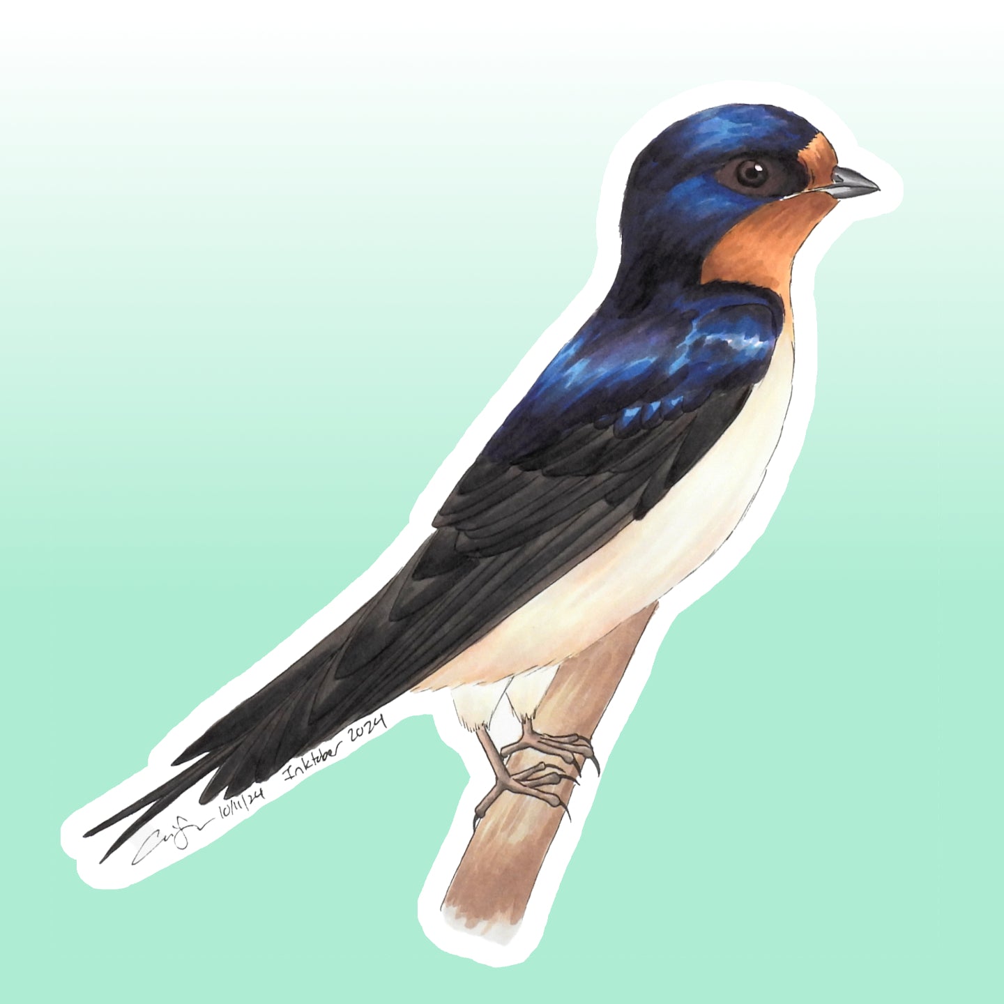 Birdtober 2024 Stickers