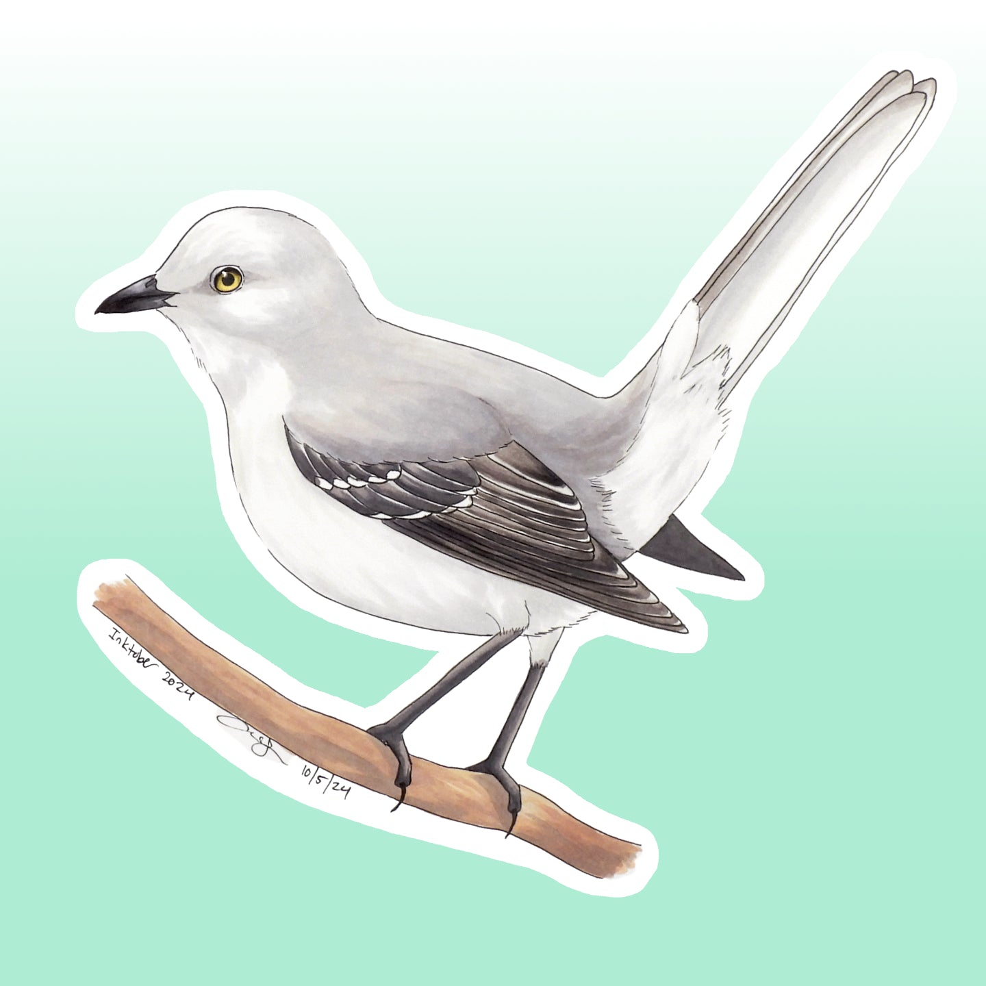 Northern Mockingbird Sticker